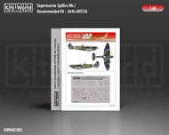  Kits-World/Warbird Decals  1/48 Supermarine Spitfire Mk.I wheels and canopy paint mask outside only WBSM481003