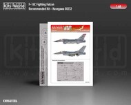 Kits-World/Warbird Decals  1/48 Lockheed-Martin F-16C Fighting Falcon wheels and canopy paint mask outside only WBSM481006