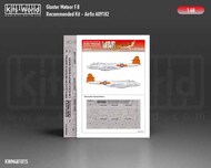  Kits-World/Warbird Decals  1/48 Gloster Meteor F.8 wheels and canopy paint mask outside only WBSM481015