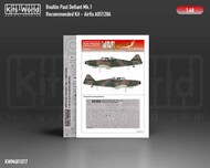  Kits-World/Warbird Decals  1/48 Boulton-Paul Defiant Mk.I wheels and canopy paint mask outside only WBSM481017
