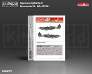  Kits-World/Warbird Decals  1/48 Supermarine Spitfire Mk.XII wheels and canopy paint mask outside only WBSM481019