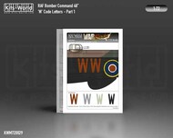  Kits-World/Warbird Decals  1/72 RAF 48 inch Bomber Command Code Letter 'W' Part 1 - Pre-Order Item WBSM720029