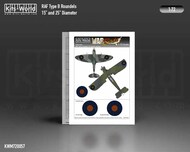  Kits-World/Warbird Decals  1/72 RAF 48 inch Type B Roundels 15 and 25 inch WBSM720057
