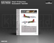  Kits-World/Warbird Decals  1/72 Boeing B-17G Flying Fortress wheels and canopy paint mask outside only WBSM721003