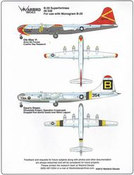  Kits-World/Warbird Decals  1/48 B-29A WBD148038
