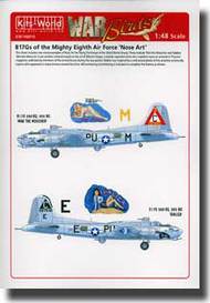  Kits-World/Warbird Decals  1/48 B-17Gs Mighty 8th AF WBS148014