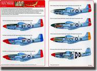  Kits-World/Warbird Decals  1/48 P-51 Mustang Lettering, Numbers, Kill Markings for Natural Finish WBS148027