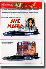  Kits-World/Warbird Decals  1/48 B-25J Ava Maria, Reddie Freddie WBS148035