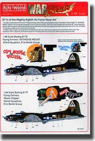 Kits-World/Warbird Decals  1/48 B-17F/G Miami Clipper, Out-House Mouse WBS148037