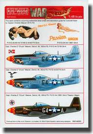  Kits-World/Warbird Decals  1/48 P-51D Passion Wagon Early/Late War & Camouflaged Variations WBS148055
