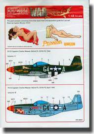 Kits-World/Warbird Decals  1/48 P-51D Passion Wagon Scheme A/B WBS148056