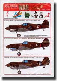  Kits-World/Warbird Decals  1/48 P-40Bs American Volunteer Group H81A2 & RAF 112th Sq. WBS148058