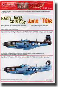  Kits-World/Warbird Decals  1/48 P-51D Happy Jacks Go Buggy, June Nite WBS148060