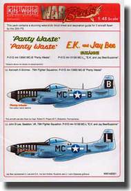  Kits-World/Warbird Decals  1/48 P-51D Panty Waste, EK & Jay Bee Suzanne WBS148061