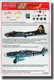  Kits-World/Warbird Decals  1/48 B-17F Ye Olde Pub Pilot Brown & Bf.109G Pilot Stigler WBS148062