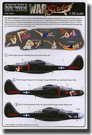  Kits-World/Warbird Decals  1/72 P-61s Black Widow WBS172015