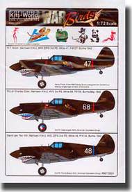  Kits-World/Warbird Decals  1/72 P-40Bs American Volunteer Group H81A2 & RAF 112th Sq. WBS172051