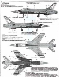  Kits-World/Warbird Decals  1/48 F-105 Thunderchief 'Thunderbirds' #48004 WBD48004