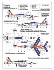 Kits-World/Warbird Decals  1/48 T-38 Talon Thunderbirds WBD48009