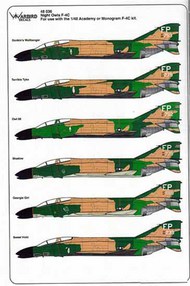  Kits-World/Warbird Decals  1/48 F-4C Phantom II Night Owls WBD48036
