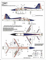 Kits-World/Warbird Decals  1/48 Bicentennial T-38 Talon WBD48040