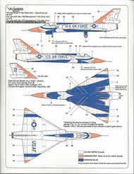  Kits-World/Warbird Decals  1/72 F-106 Delta Dart Thunderbirds What If Scheme #72014 WBD72014