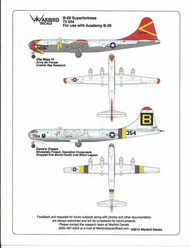 Kits-World/Warbird Decals  1/72 B-29 Superfortress Ole Miss VI & Dave's Dream WBD72024
