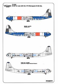  Kits-World/Warbird Decals  1/72 EB-36H Peacemaker WBD72033
