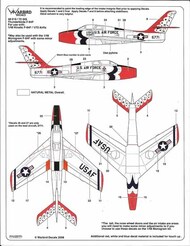 Thunderbirds F-84F Thunderstreak #WBD72045