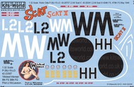  Kits-World/Warbird Decals  1/32 P38J Scat, Scat II, Wicked Woman WBS132035