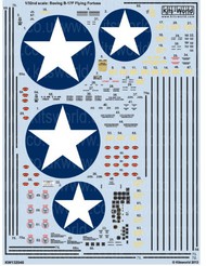  Kits-World/Warbird Decals  1/32 B-17F US Air Corps General Stenciling & National Insignias, Cockpit Instrumentation & Walkways WBS132046