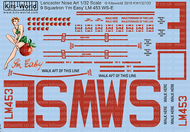  Kits-World/Warbird Decals  1/32 Avro Lancaster I'm Easy 9th Sq. RAF for HKM (OCT) WBS132132
