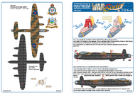  Kits-World/Warbird Decals  1/32 Avro Lancaster Bomber 'B' Mk.VII Designed for the HK Model Kit WBS132138