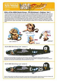  Kits-World/Warbird Decals  1/144 Consolidated B-24H Liberator Phil Brinkman's WBS144011