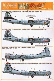  Kits-World/Warbird Decals  1/144 Boeing B-29-25-MO 'Super Fortress' 42-65306 ' WBS144014