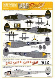  Kits-World/Warbird Decals  1/144 Robin Olds P-38J-15-LO 43-28707 L2-W 'Scat II WBS144017