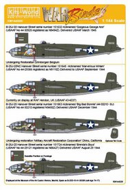  Kits-World/Warbird Decals  1/144 Hannover Street Mitchells North-American B-25 WBS144026