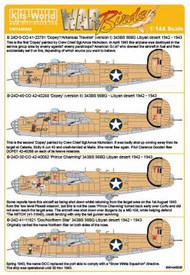  Kits-World/Warbird Decals  1/144 Consolidated B-24D 343 BS 98 BG - CO 41-23781 WBS144030