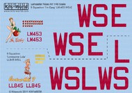  Kits-World/Warbird Decals  1/48 Avro Lancaster I'm Easy, Lonesome Lola WBS148038