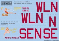  Kits-World/Warbird Decals  1/48 Avro Lancaster Nan, No Not Now WBS148041