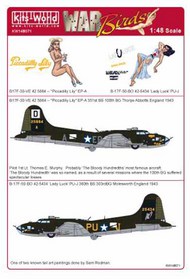  Kits-World/Warbird Decals  1/48 B-17F 'Piccadilly Lily' 42-25864 351 BS/100 B WBS148071
