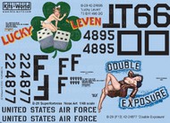  Kits-World/Warbird Decals  1/48 B29 Lucky Leven, Double Exposure WBS148075