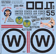  Kits-World/Warbird Decals  1/48 B-29 Joltin Josie The Pacific Pioneer, United Notions WBS148083