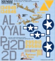  Kits-World/Warbird Decals  1/48 B26 Yankee Guerrilla, Rationed Passion WBS148085