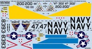  Kits-World/Warbird Decals  1/48 F4B/QF4B18 Stallions Naval Air Station, Phantom II Pacific Missile Test Center WBS148105