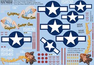  Kits-World/Warbird Decals  1/48 B25J Gorgeous George Ann/There She Blows, Marvellous Miriam WBS148111