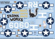  Kits-World/Warbird Decals  1/48 A-20G Havoc Skonk Works 410th BG/9th AF 1944, H Little Isadore 13th BS 3rd BG AF Nadzab WBS148165