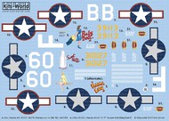  Kits-World/Warbird Decals  1/48 A-20J Havoc 60*B Mama Lou 410th BG 647 BS, A20G-25-DO F Sweet Milk/Baby Doll II 386th BS 312th BG WBS148166