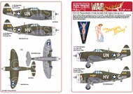  Kits-World/Warbird Decals  1/48 P-47C/D 56th FG of Zemke's UN-P 63rd FS, HV-G 61st FS Late 1943 WBS148201