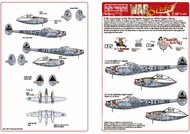  Kits-World/Warbird Decals  1/48 P-38J Lightning 'Lt F Slanger' and 'Moonlight Cock-Tail!' WBS148215